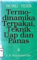 Buku Teks Termodinamika Terpakai, Teknik Uap Dan Panas