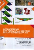 Geologi Teknik dan Pendugaan Geofisika Bidang Sumber Daya Air