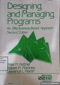 Designing and Managing Programs : An Effectiveness Based Approach Second Edition