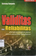 Validitas dan Reliabilitas dilengkapi ananlisis data dalam penelitian kesehatan